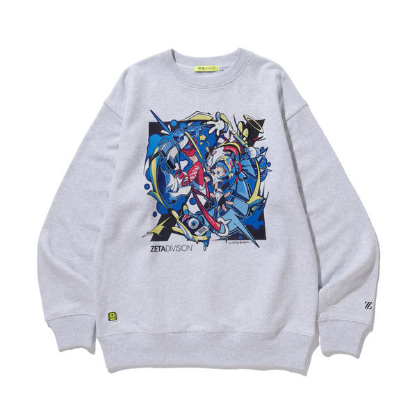 k4sen ANIME ILLUST. CREW NECK / BLACK | ZETA DIVISION STORE