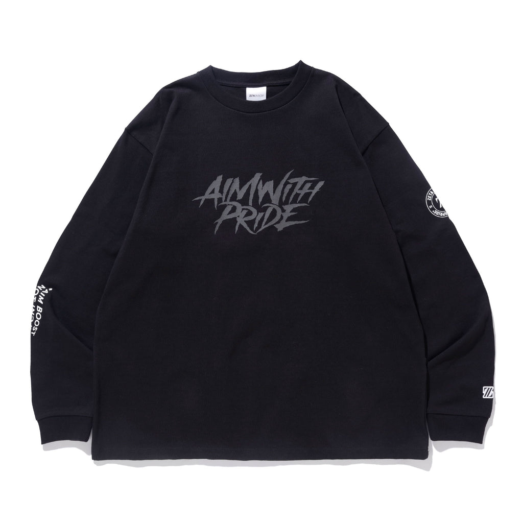 BRUSH STROKE A.W.P LS TEE / BLACK