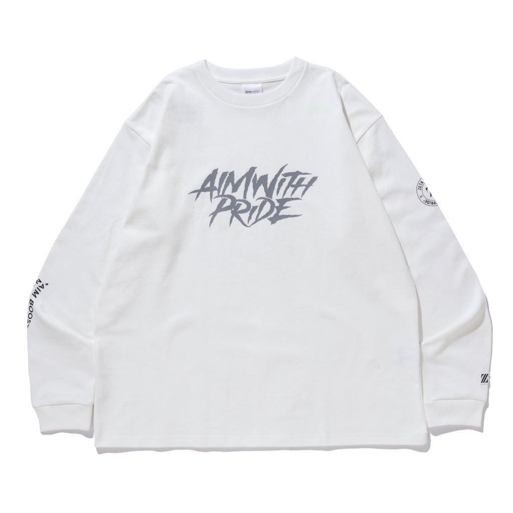 BRUSH STROKE A.W.P LS TEE / WHITE | ZETA DIVISION STORE