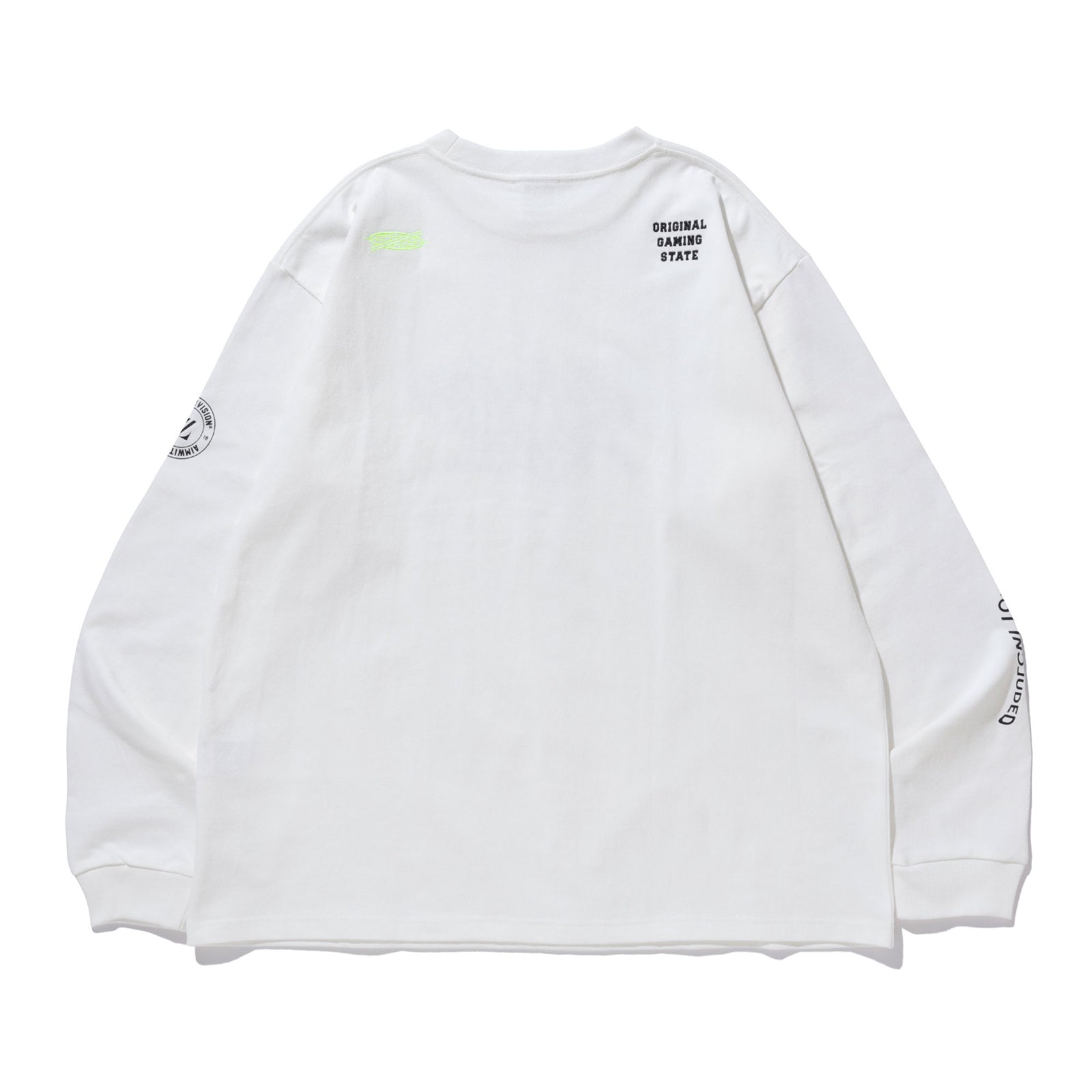 BRUSH STROKE A.W.P LS TEE / WHITE | ZETA DIVISION STORE