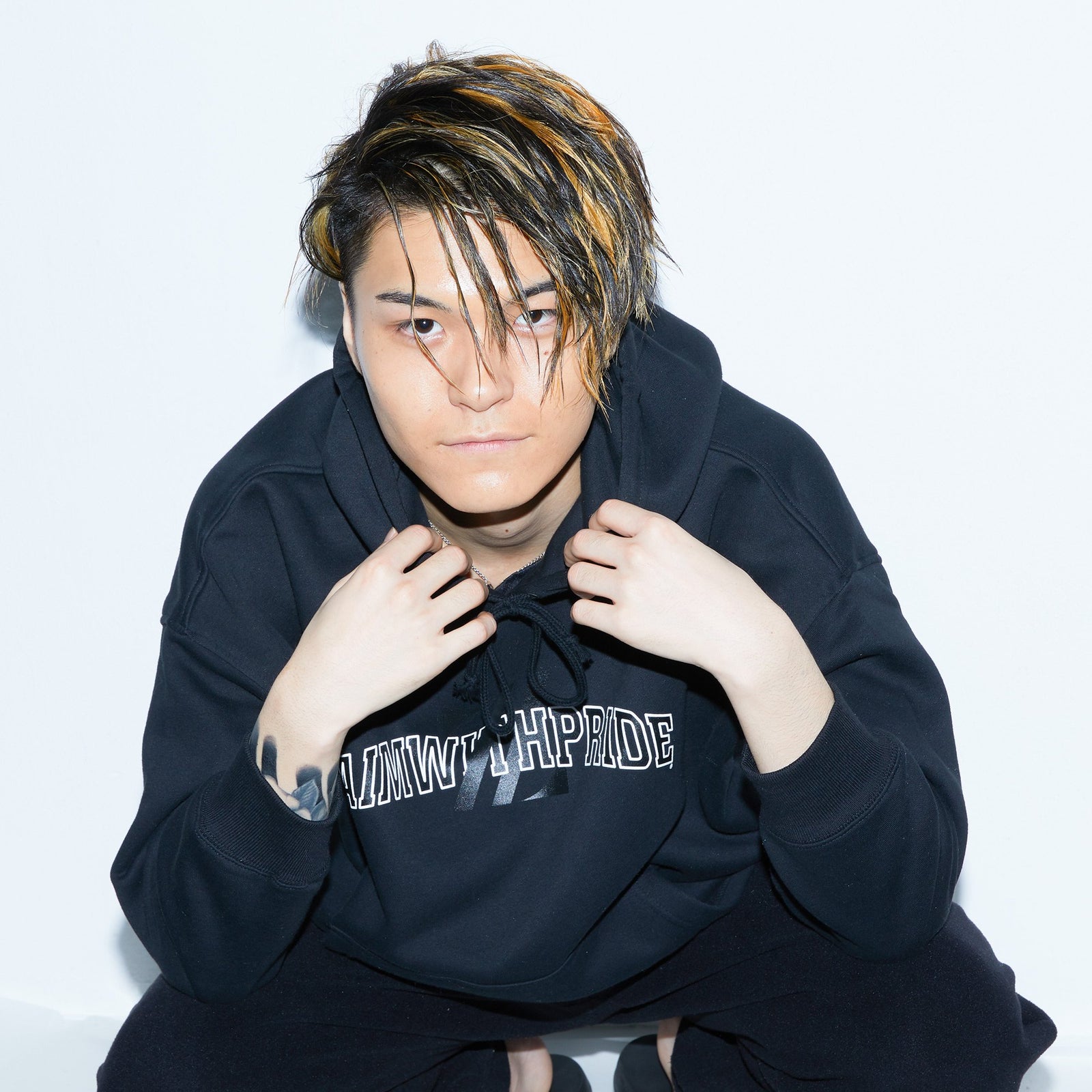 A.W.P.Z COLLAGE HOODIE BLACK | ZETA DIVISION STORE