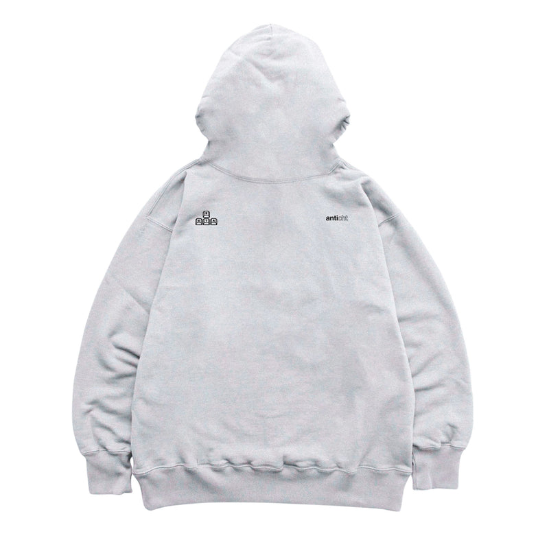 A.W.P.Z COLLAGE HOODIE HEATHER GRAY | ZETA DIVISION STORE